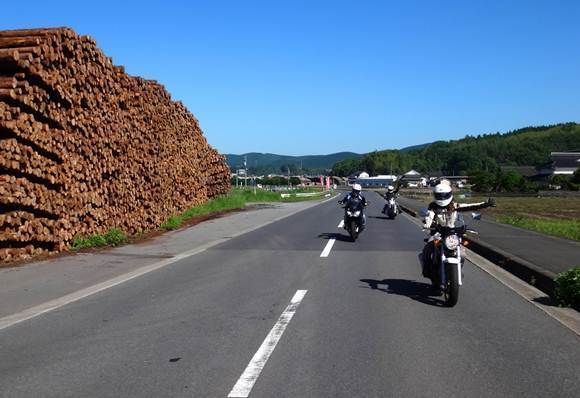 3　林業の街を抜けます.JPG